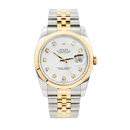 rolex oyster perpetual two tone ladies