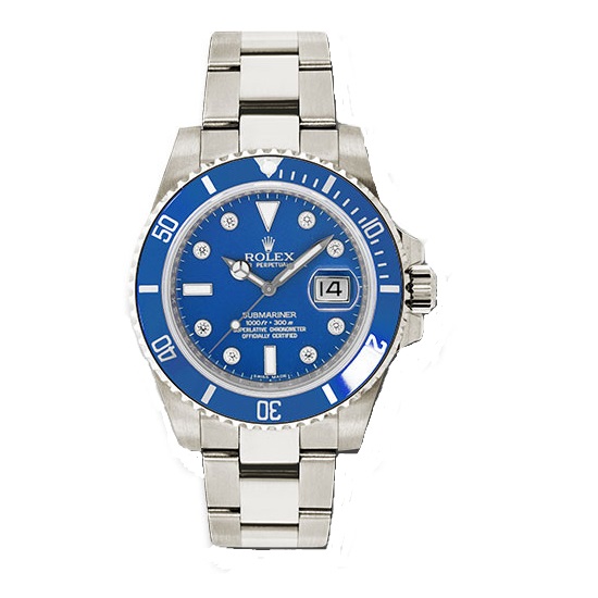 rolex oyster perpetual date submariner blue